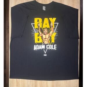 Adam Cole Bay Bay 4XL AEW Official Merchandise Black TShirt